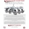 Service Caster 3'' Semi Steel Wheel Swivel Top Plate Caster with Posi Brake SCC-20S314-SSS-PLB - alternate 4